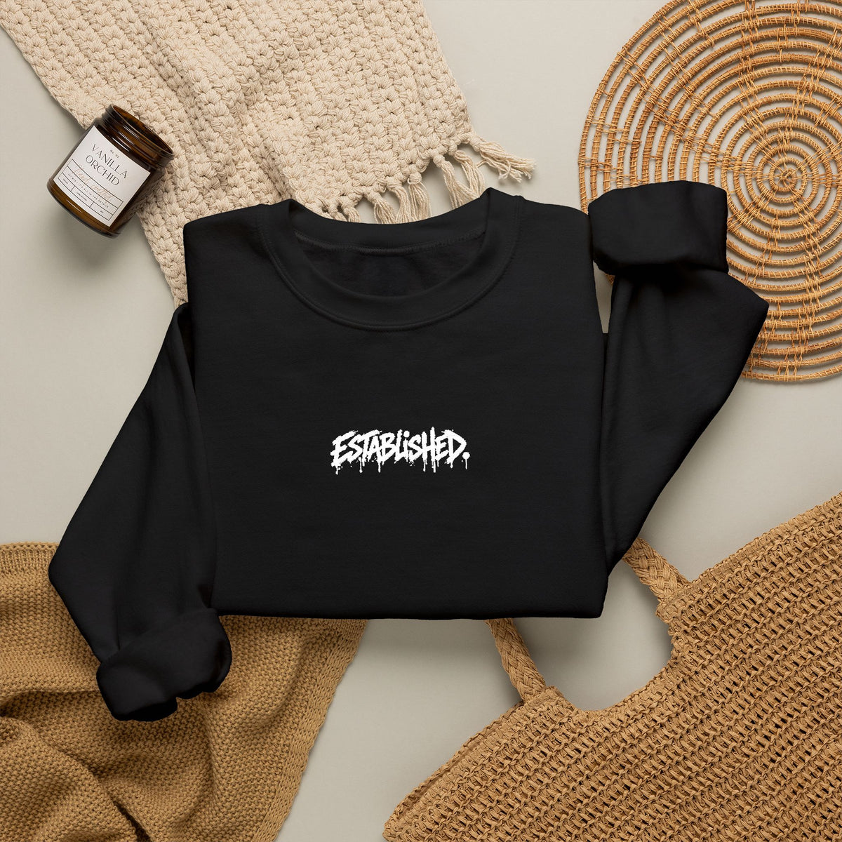 ESTABLISHED. Essential Embroidered Crewneck